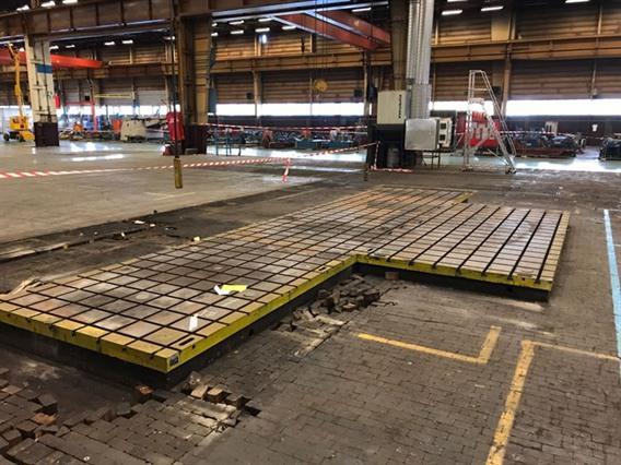 T-slot Table 4500 x 2000 mm