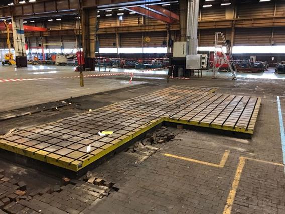 T-slot Table 4500 x 2000 mm