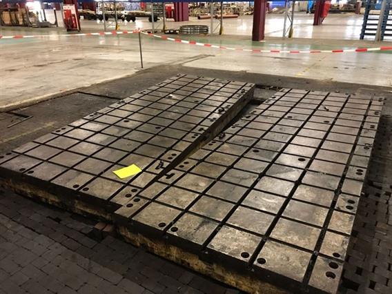 T-slot Table 4000 x 1500 mm