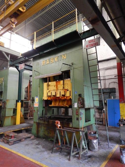 Used Open gap eccentric presses, Raskin - 300 ton N° 9987
