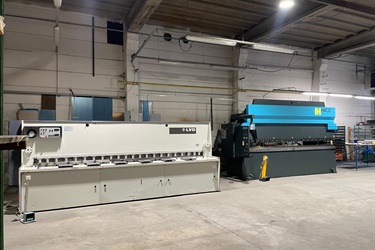 LVD 4000 x 6 mm and Haco Retrofitted Pressbrake 110 ton x 4100 mm to Isora Alu Systems Belgium