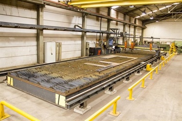 Soitaab CNC plasma cutting table.